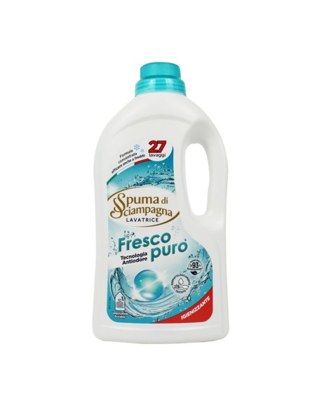 offerta Spuma di Sciampagna Lavatrice Detersivo Liquido Fresco Puro 1215 ml
