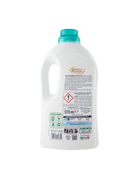 offerta Spuma di Sciampagna Lavatrice Detersivo Liquido Fresco Puro 1215 ml