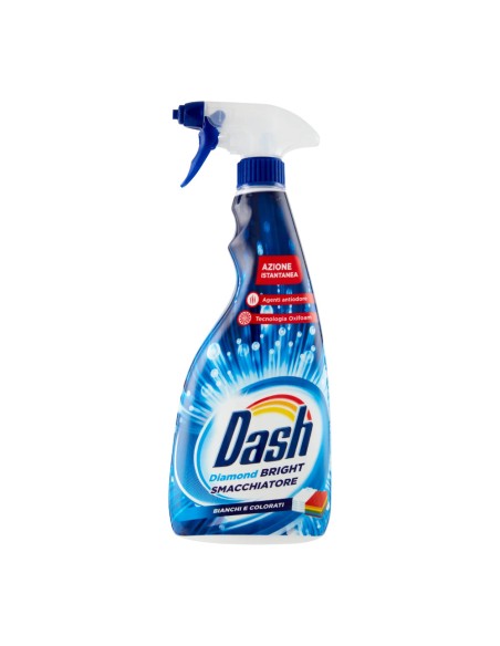 offerta Dash Spray Diamon Bright Smacchiatore Azione Istantanea Capi Bianchi e Colorati 750 ml