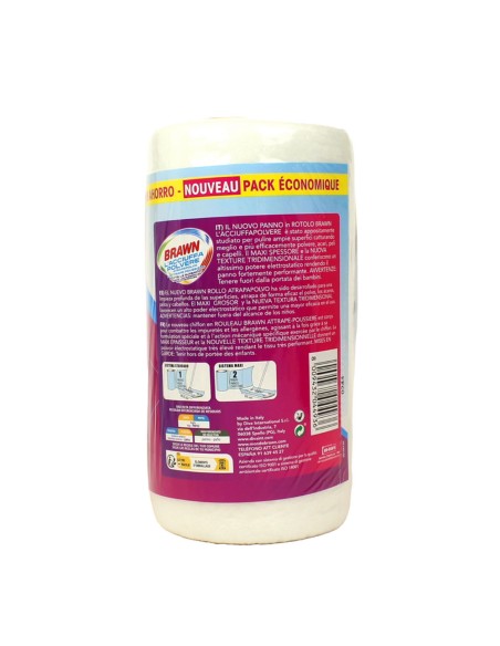 offerta Brawn L'Acciuffa Polvere Rotolo Panni Preritagliati per Tutte le Superfici 50 Pz offerta Brawn L'Acciuffa Polvere Rotolo Panni Preritagliati per Tutte le Superfici 50 Pz