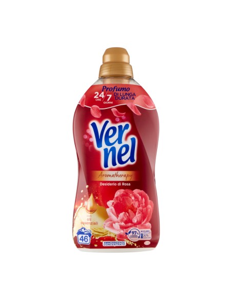 offerta Vernel Aromatherapy Ammorbidente Concentrato Desiderio di Rosa 1,15 L