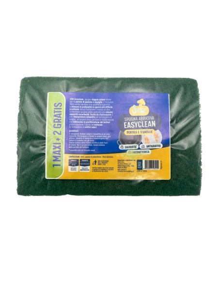 offerta Utm Easyclean Spugna Abrasiva per Pentole e Stoviglie 1 Maxi +2 Gratis
